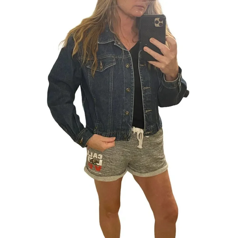 Liz Claiborne Jean Denim Jacket Size Medium